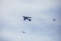 B-52s conduct interoperability training with aircraft from the Baltic Air Policing mission during a long-range, long duration strategic Bomber Task Mission throughout Europe and the Baltic region, June 15, 2020. Participation in multinational exercises enhances our professional relationships and improves overall coordination with allies and partner militaries during times of crisis.