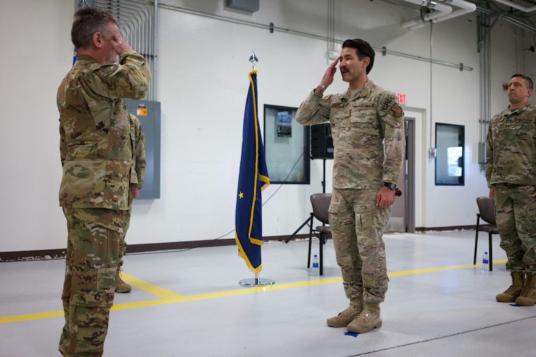Col. Matthew Komatsu succeeds Col. Keolani Bailey as 176th Mission Support Group commander