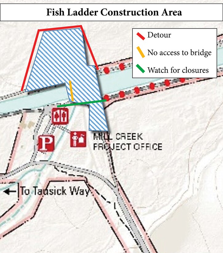 Mill Creek Construction Map, Summer 2020