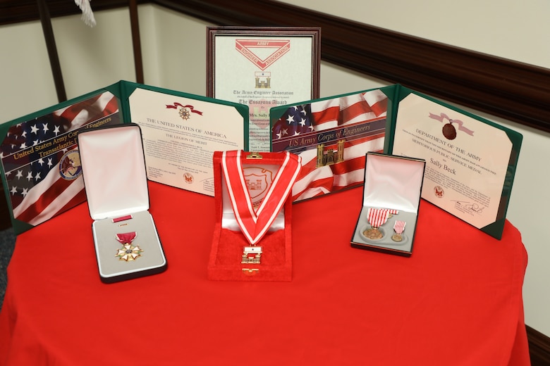 Transatlantic Division Commander Col. (P) Chris Beck and his wife Sally were both presented with awards prior to their departure from the Division during a ceremony June 16, 2020, at TAD’s Headquarters in Winchester, Virginia, held just prior a formal ceremony where Beck relinquished command of TAD.