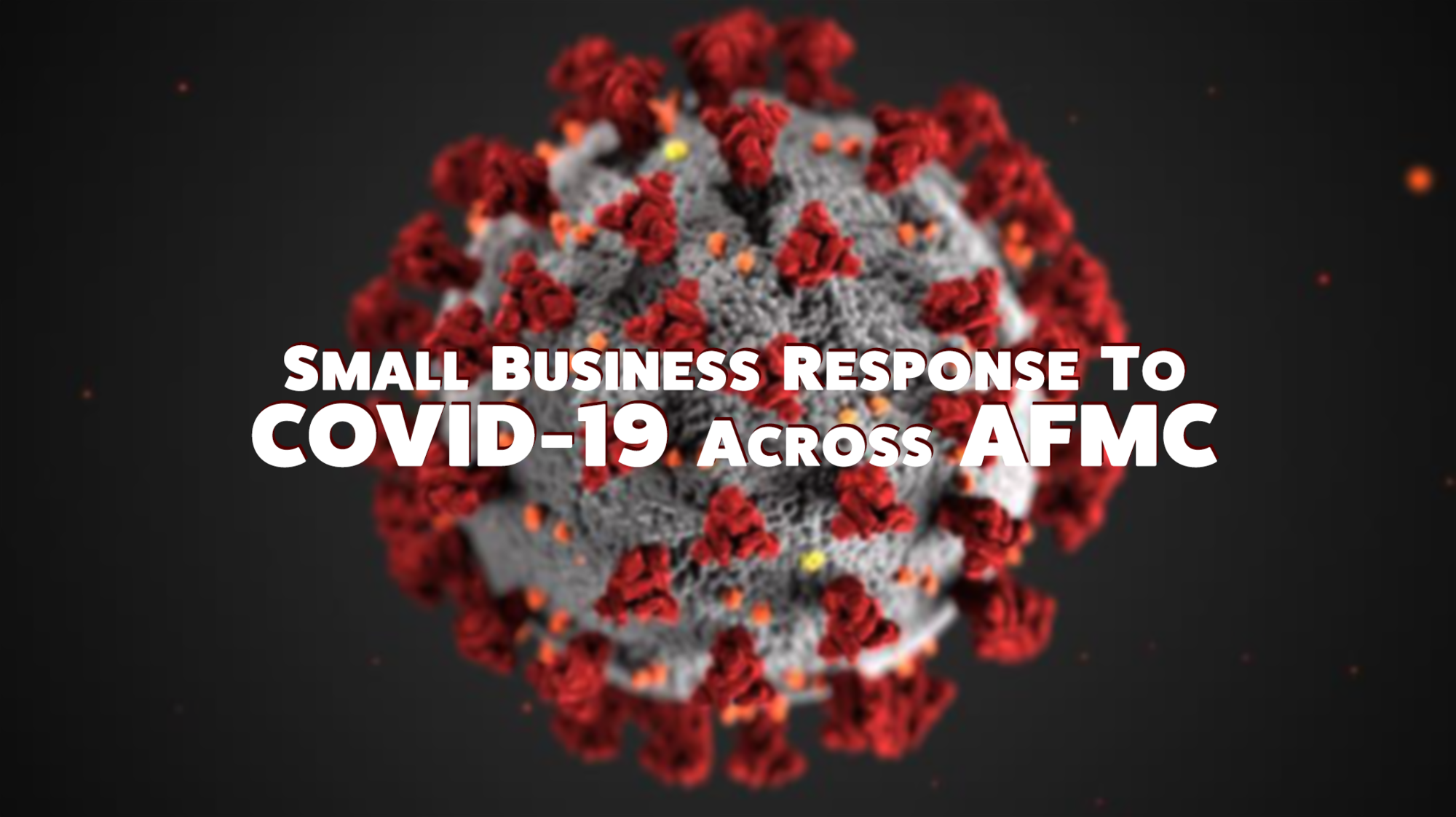 COVID-19 image with small business overlay