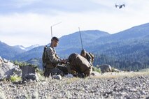 On June 11, 2020, Marines & Sailors from Headquarters Company, 5th Marine Regiment; 3d Battalion, 5th Marine Regiment; and 3d Marine Air Wing conducted an air assault from Marine Corps Air Station Camp Pendleton to the Marine Corps Mountain Warfare Training Center in Bridgeport, California as part of Mountain Exercise 5-20.