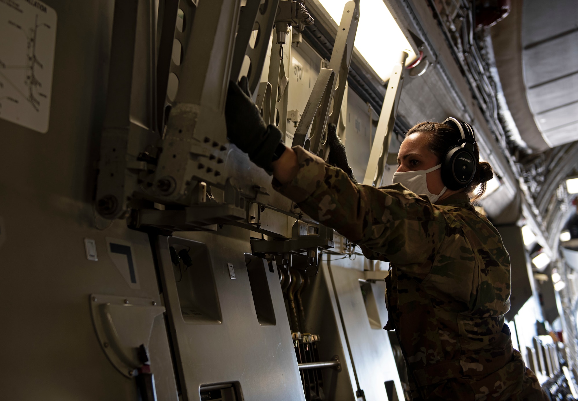 photos of Travis' AES perform routine training mission