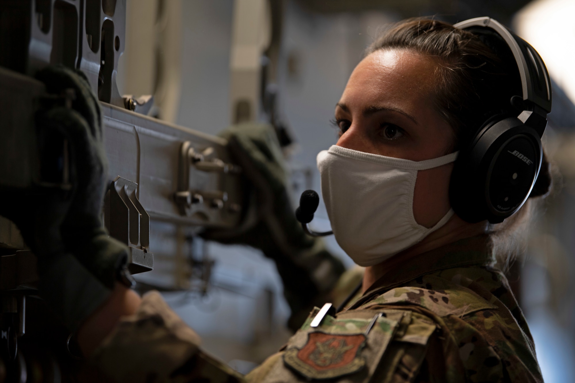 photos of Travis' AES perform routine training mission