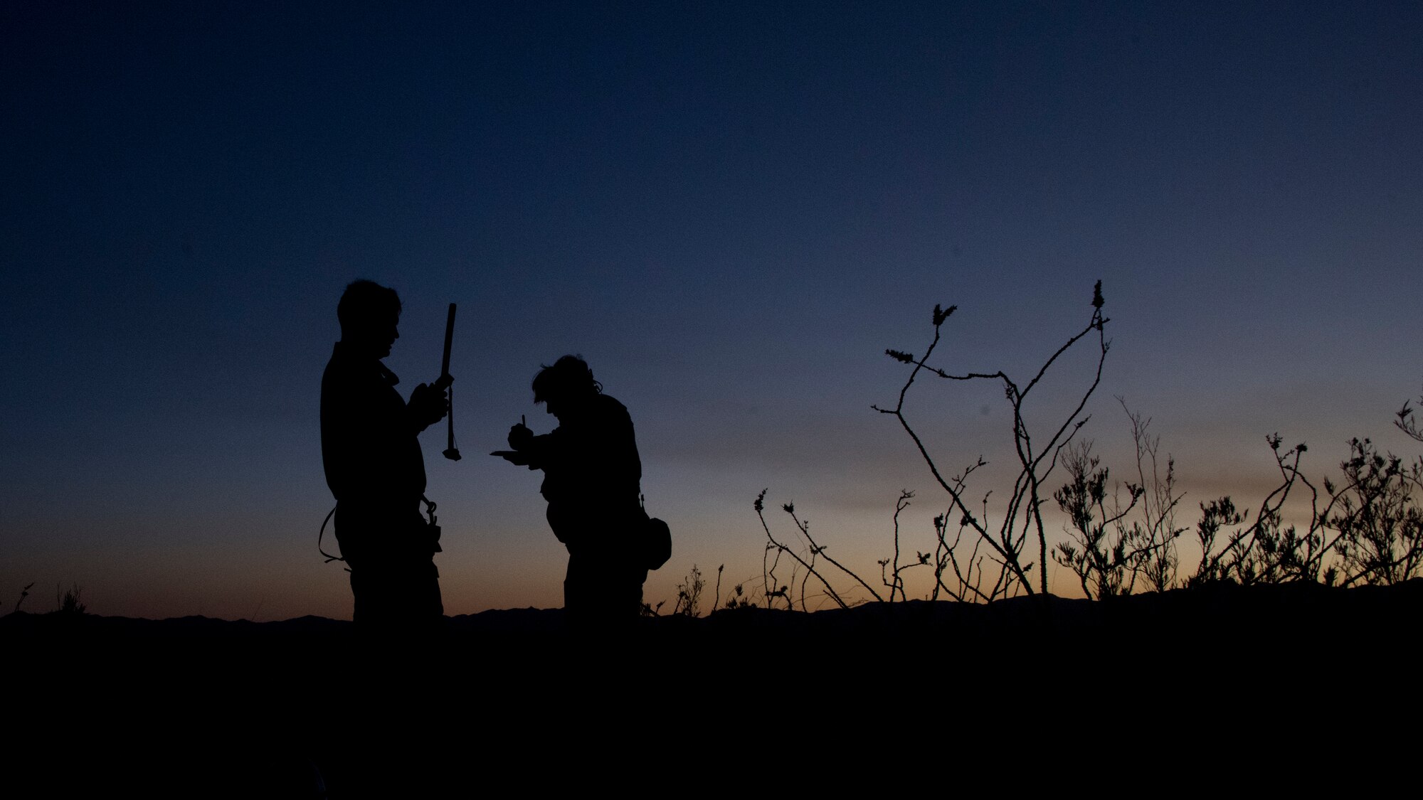 A photo of Airmen using communication tools
