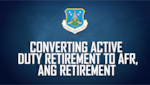 Air Force Reserve and Air National Guard members who have completed 20 years of total active federal military service (TAFMS) are eligible for immediate pay and benefits upon retirement.  However, for AFR or ANG members who further their careers in a traditional status and possibly accept a higher grade, these service members have the option to convert their active duty retirement to an AF Reserve retirement (applies to both AFR and ANG) in accordance with Title 10 USC 12731.