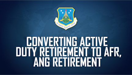 Air Force Reserve and Air National Guard members who have completed 20 years of total active federal military service (TAFMS) are eligible for immediate pay and benefits upon retirement.  However, for AFR or ANG members who further their careers in a traditional status and possibly accept a higher grade, these service members have the option to convert their active duty retirement to an AF Reserve retirement (applies to both AFR and ANG) in accordance with Title 10 USC 12731.