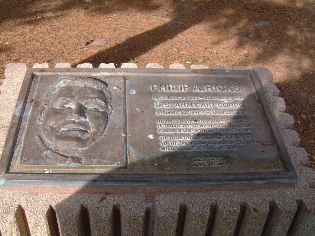 Ricks Hall, built in 1984, was dedicated in honor of Laughlin lifelong supporter Philip A. Ricks. It originally served as an enlisted dormitory. Renovation plans are currently underway to reopen it again for dormitory living! (Courtesy photo by Robert Marcell)