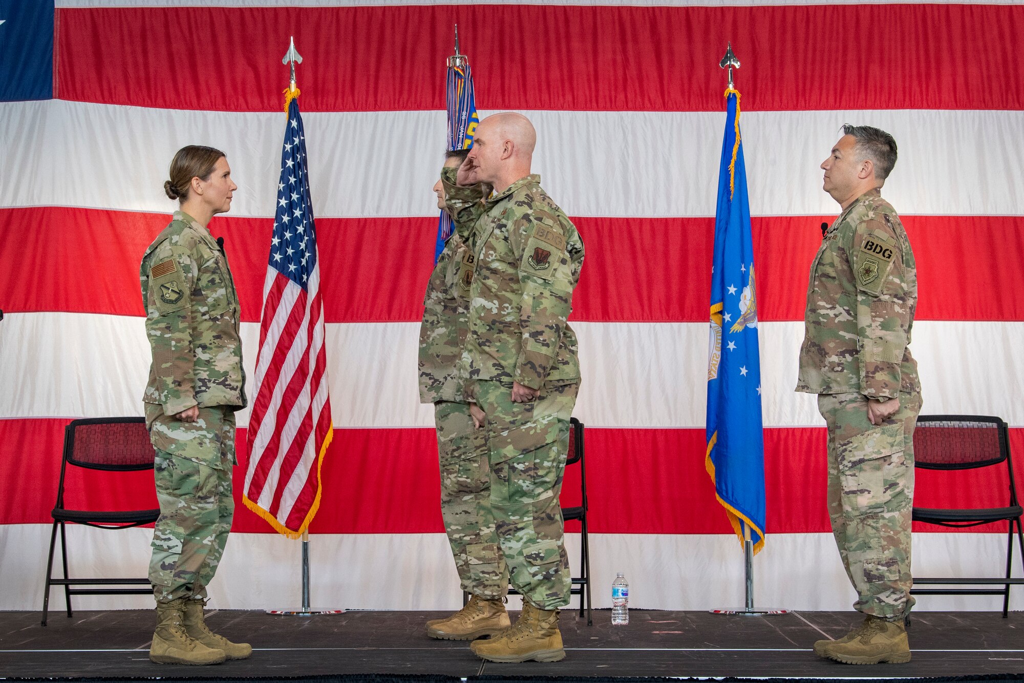 Col. Weyand assumes command of the 820th BDG