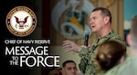 Chief of Navy Reserve Message to the Force