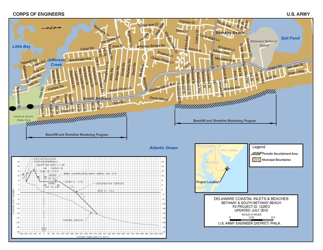 Bethany & South Bethany Project Index Map