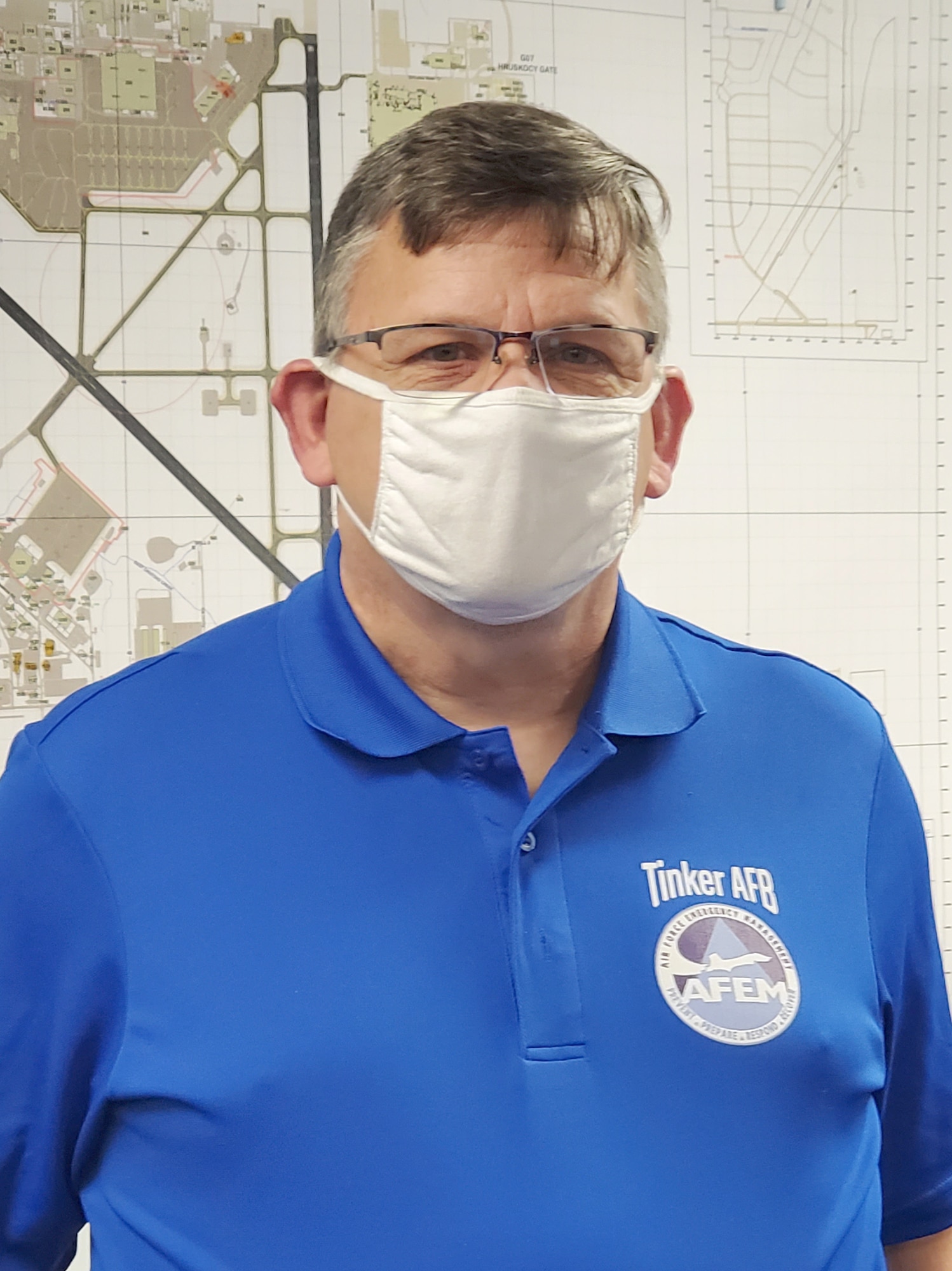 Delbert Alt is an Emergency Management specialist in the Tinker Emergency Operations Center.