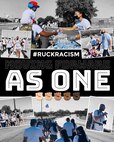 Graphic of photos from the Ruck Racism event on JBSA-Lackland hosted June 13, 2020.