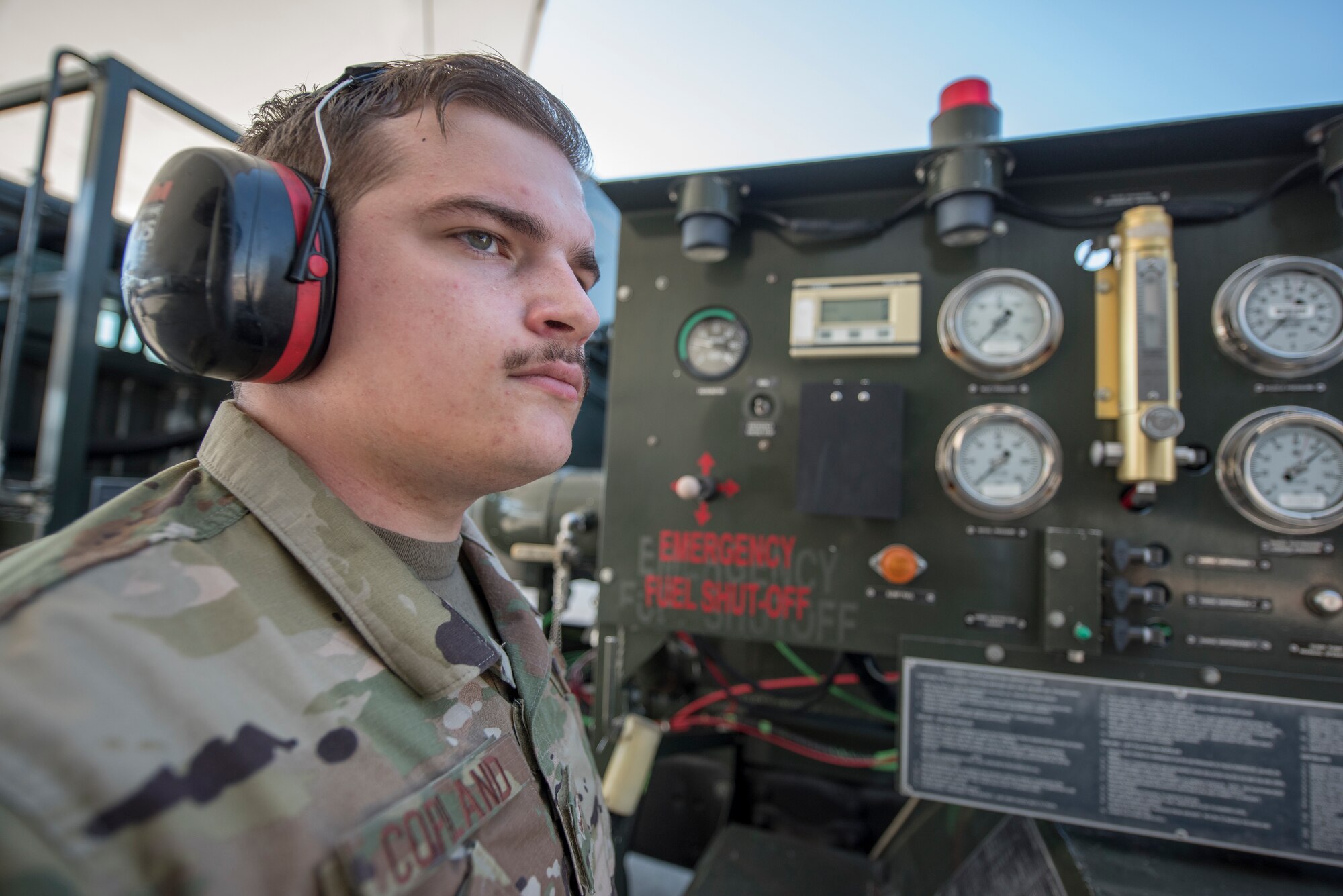 An Airman refuels an aircraft.