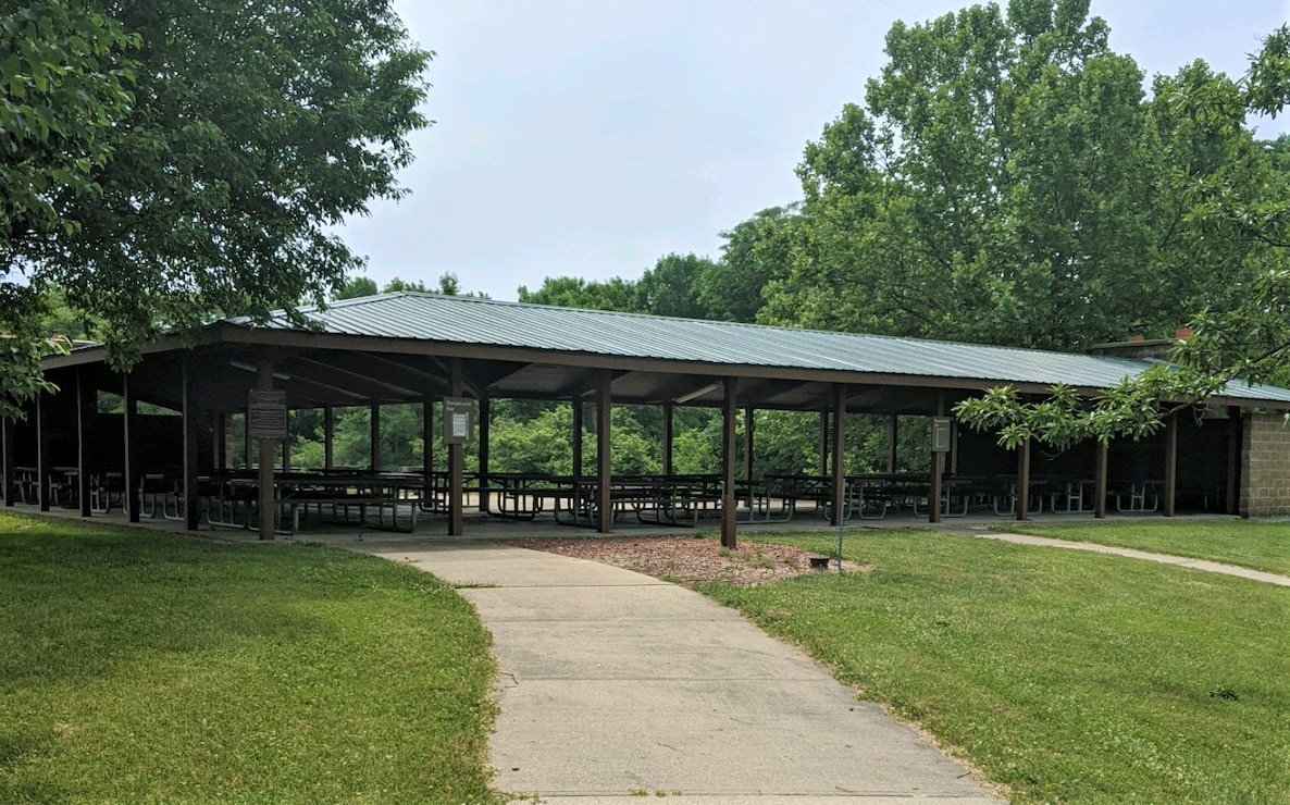 Large Picnic Shelter located in Sandpiper Recreation Area at Saylorville Lake