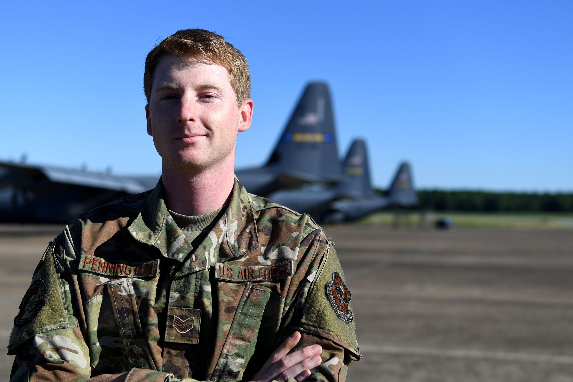 A man stands in his uniform