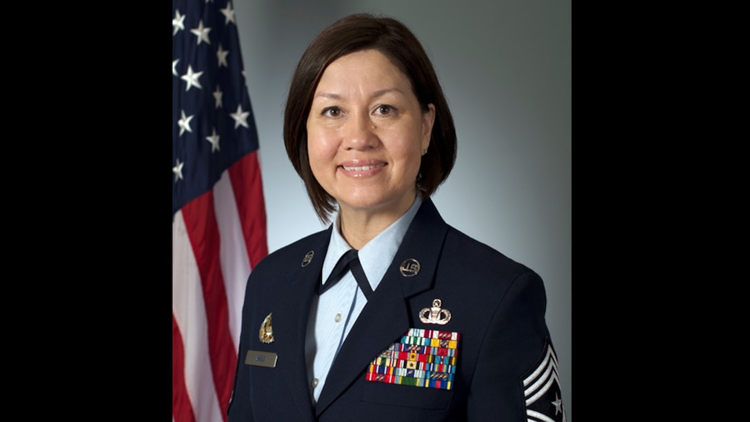 Chief Master Sgt. JoAnne S. Bass was selected June 19 to become the 19th Chief Master Sergeant of the Air Force, becoming the first woman in history to serve as the highest ranking noncommissioned member of a U.S. military service. (U.S. Air Force graphic)
