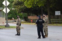 Air Force and Navy joint security operations at JBAB Arnold Gate