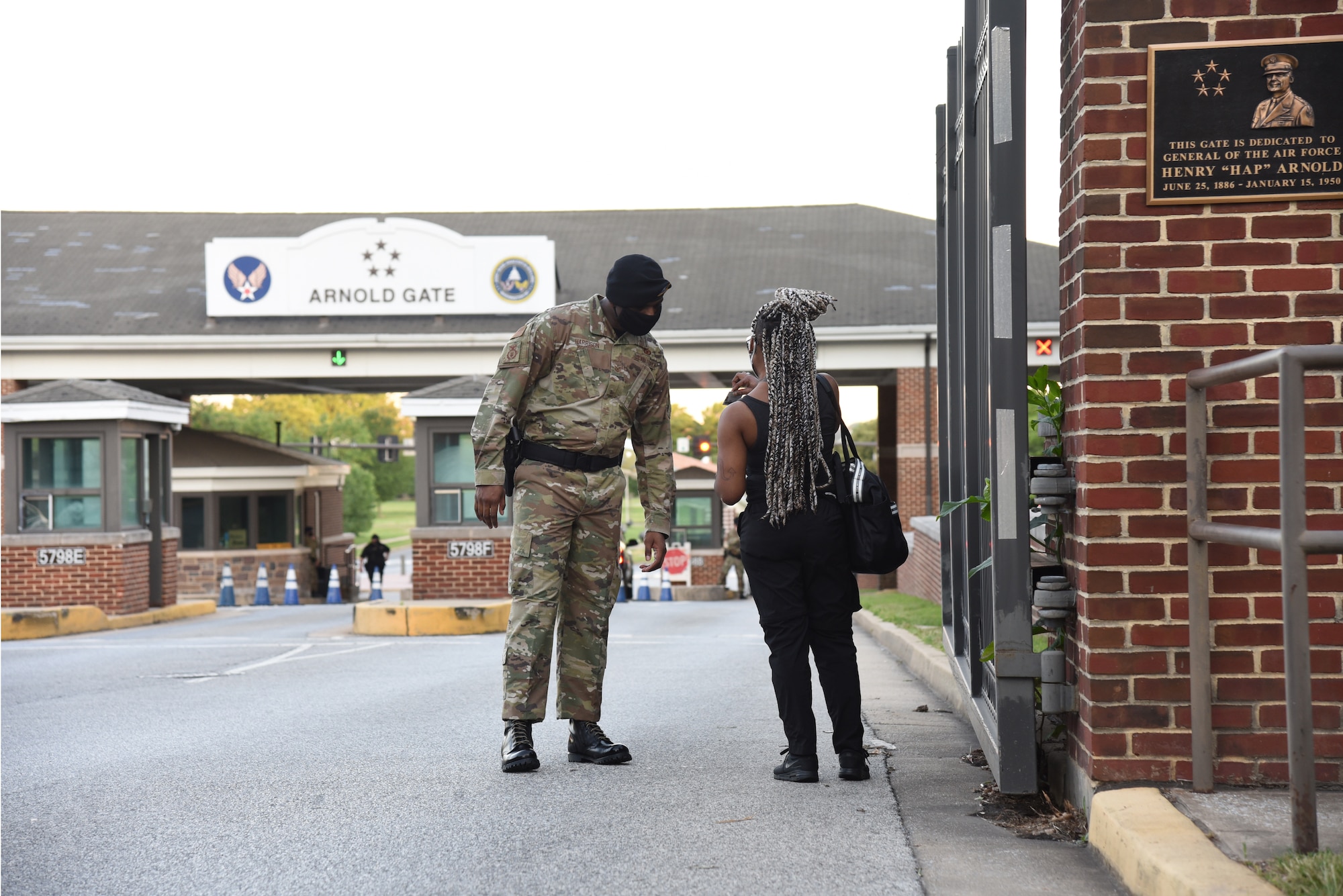 Air Force and Navy joint security operations at JBAB Arnold Gate
