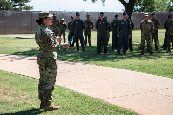 97th Training Squadron teal rope ceremony.