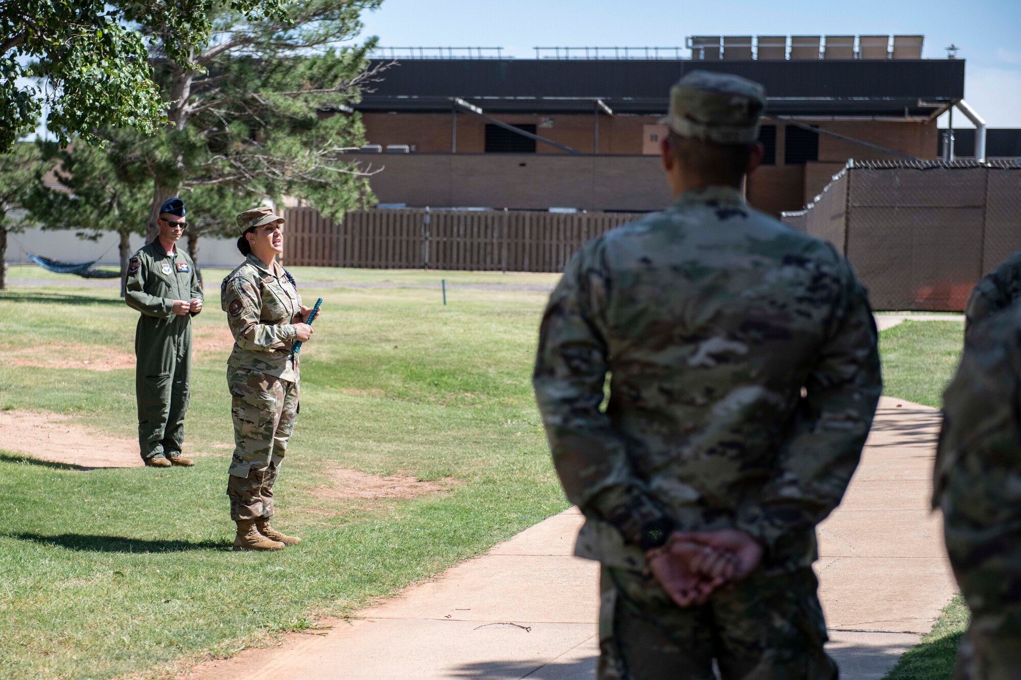 97th Training Squadron teal rope ceremony.