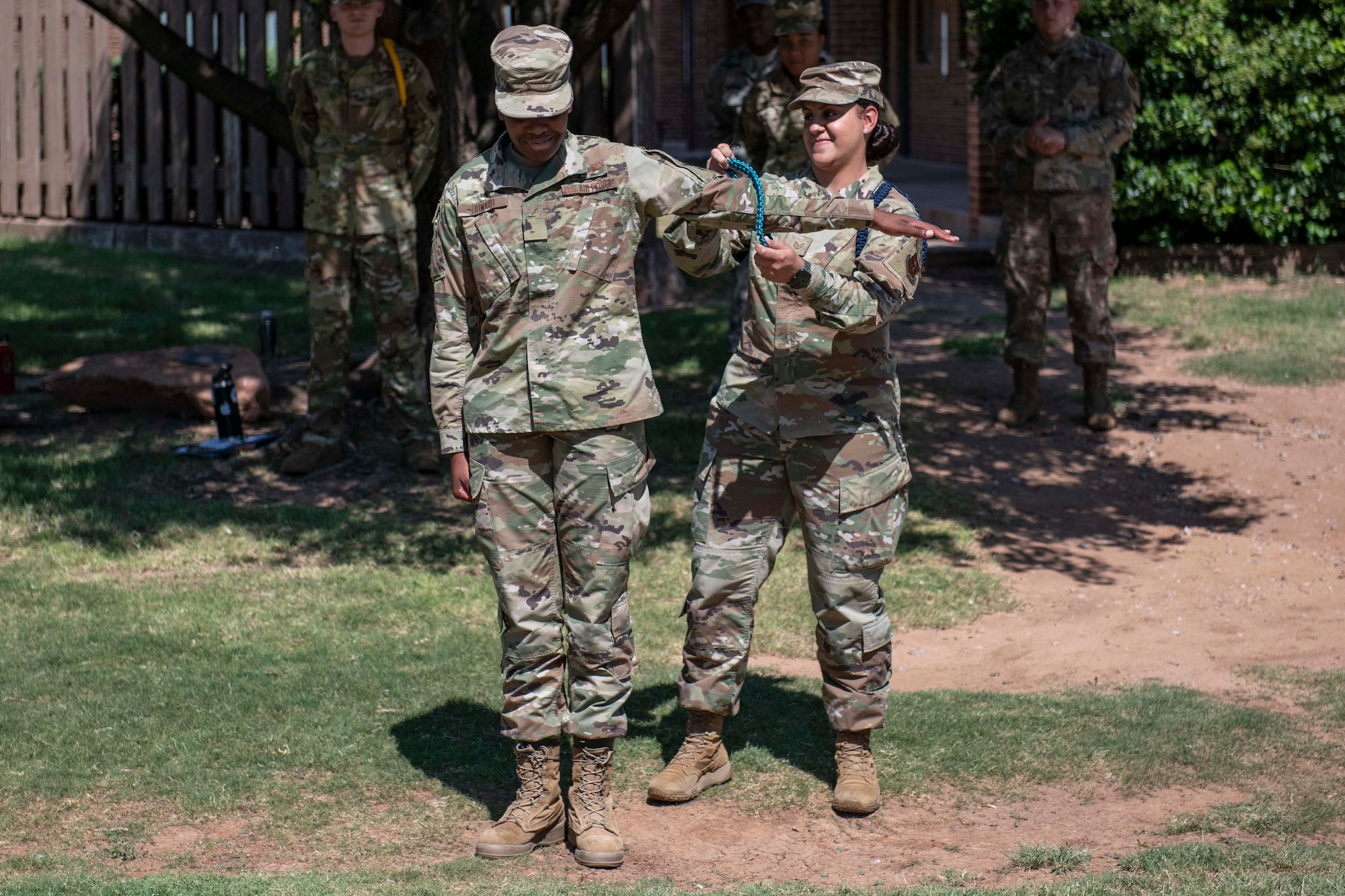 97th Training Squadron teal rope ceremony.