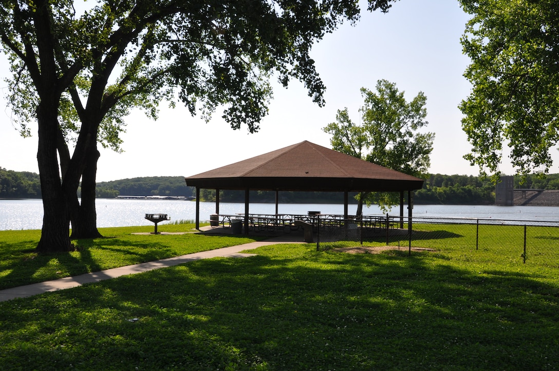 Picnic Shelter in West Overlook Day Use Area at Coralville Lake
