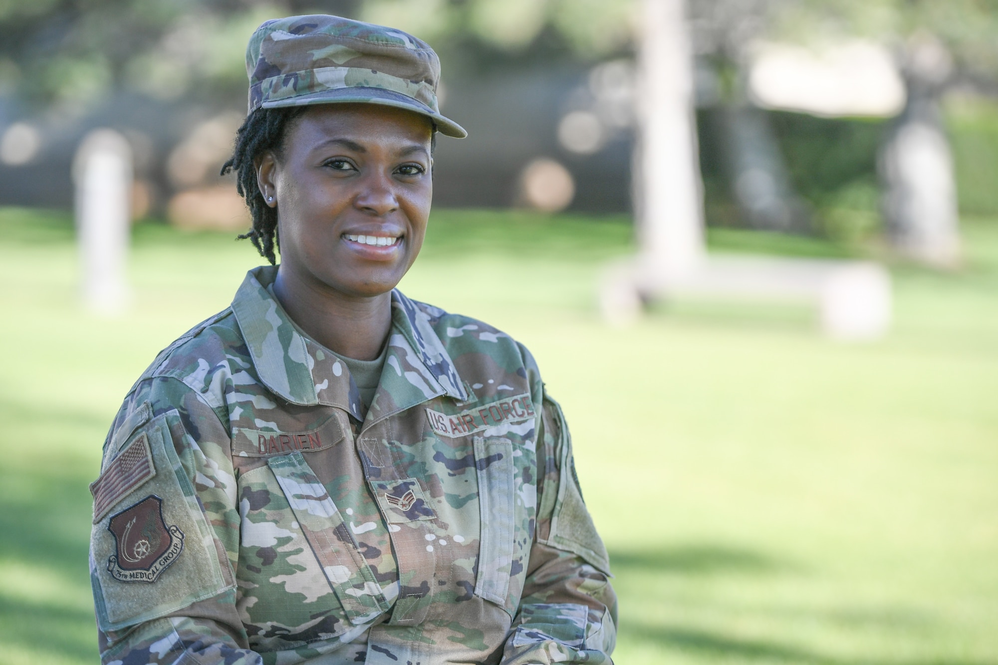 Senior Airman Roxanne Darien, 75th Operational Medical Readiness Squadron community health technician.