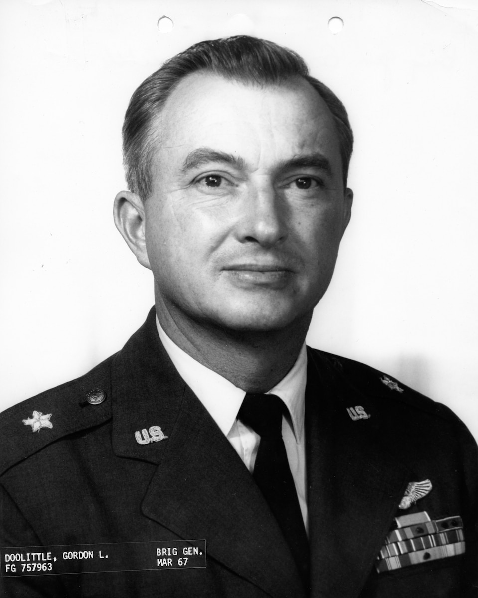 This is the official portrait of Maj. Gen. Gordon L. Doolittle