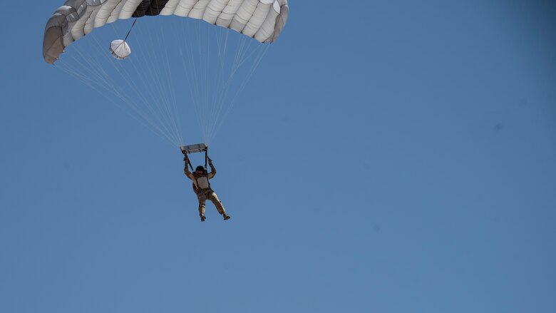 A photo of Col Pifer's fini jump
