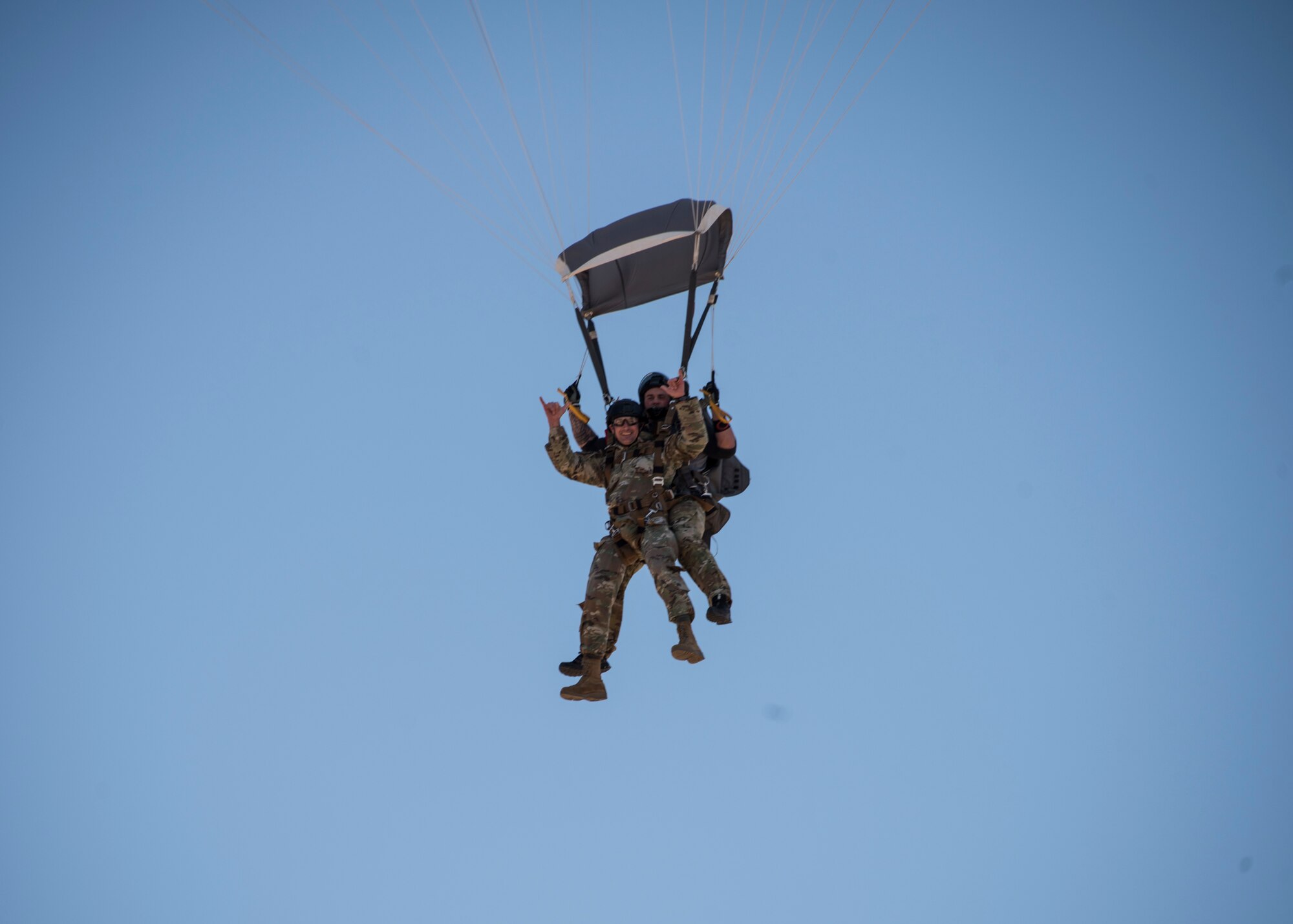 A photo of Col Pifer's fini jump