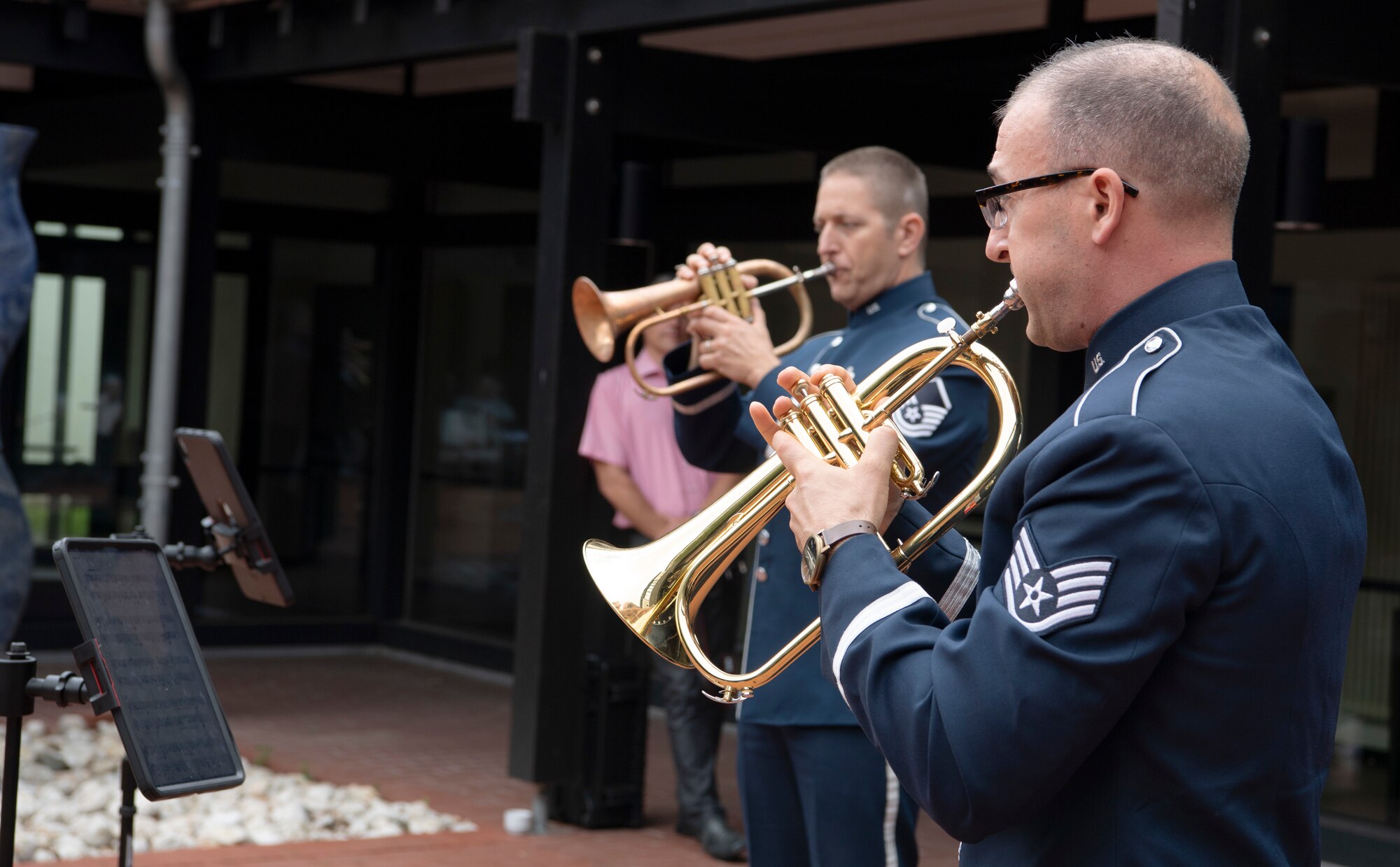 Members of the U.S. Air Forces in Europe Band toured communities to help encourage public goodwill in areas surrounding Spangdahlem Air Base