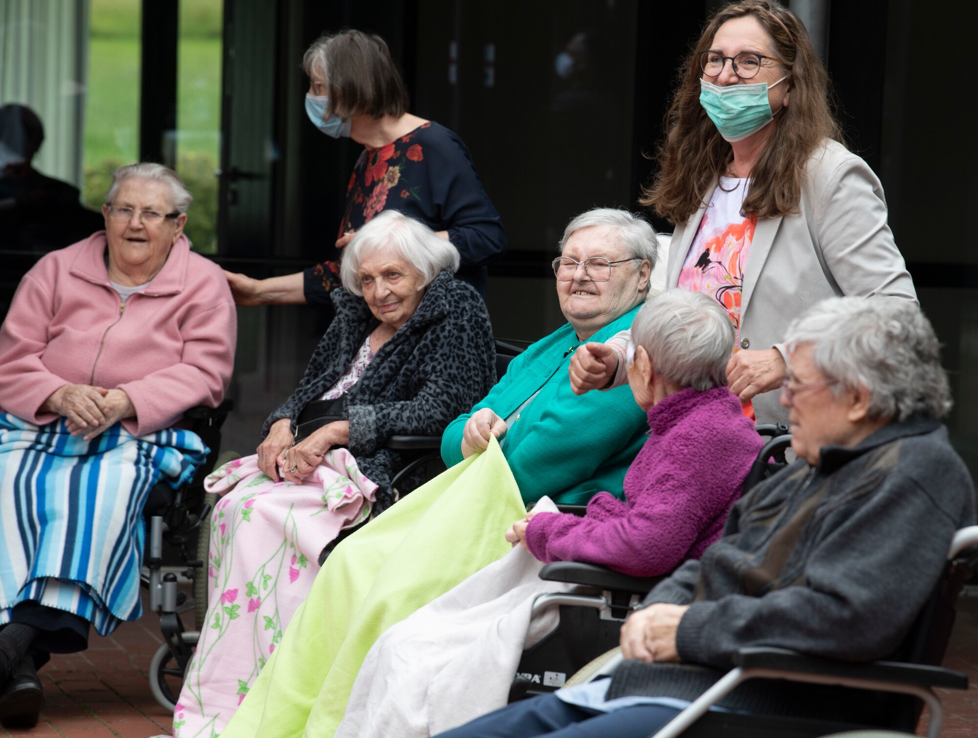 The USAFE Band performed seven songs for those in the retirement home