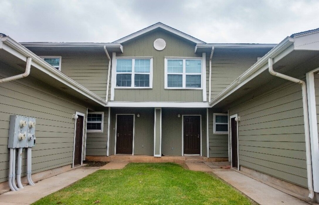 A recently renovated Balfour Beatty Communities home awaits further construction at Tinker AFB, Okla., May 22, 2020.  Tinker AFB leadership and the Air Force Civil Engineering Center have worked with Balfour Beatty to improve conditions and keep the company accountable. (U.S. Air Force photo by 2Lt. Danny Rangel)
