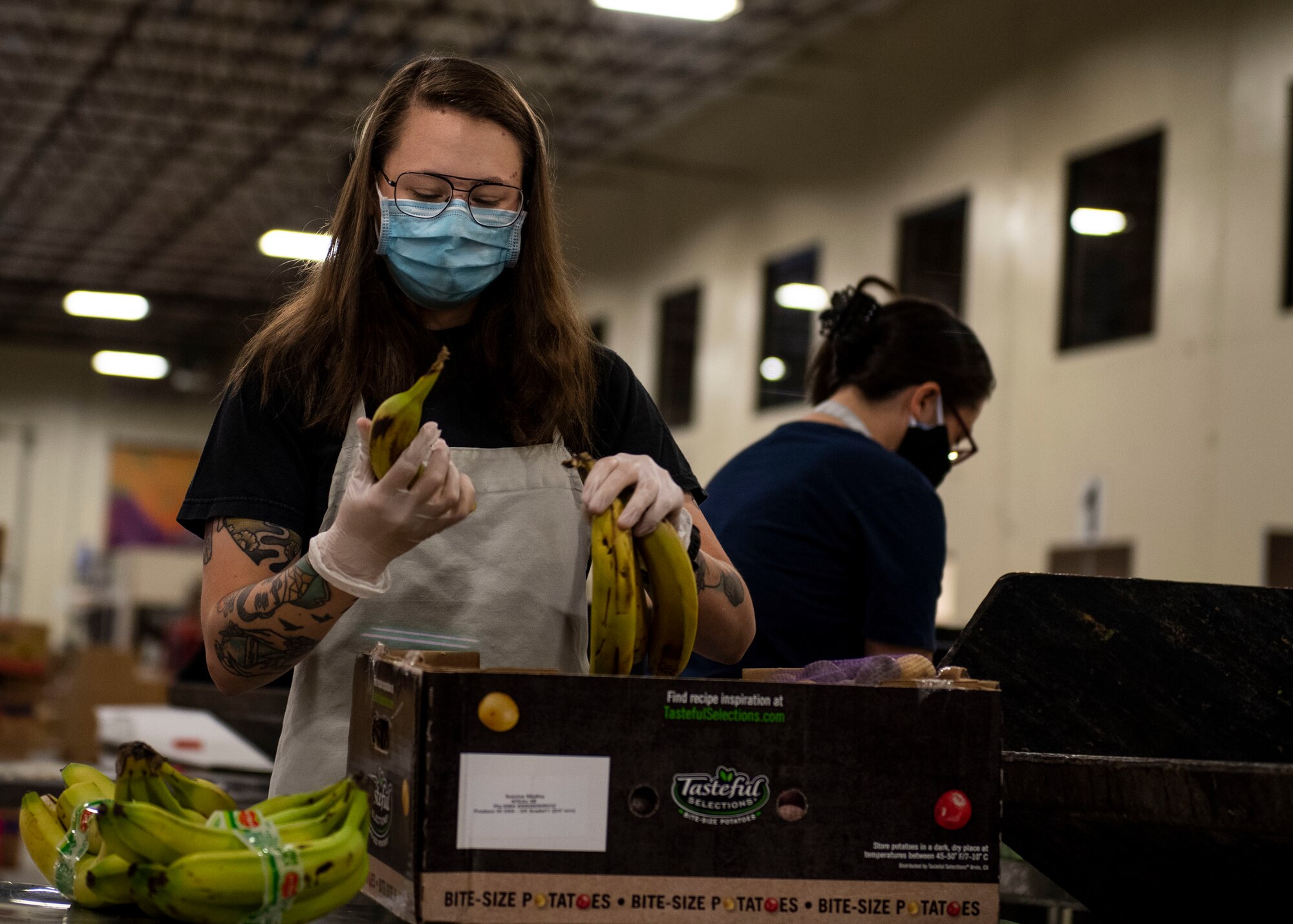 An Airman participates in a community outreach event.