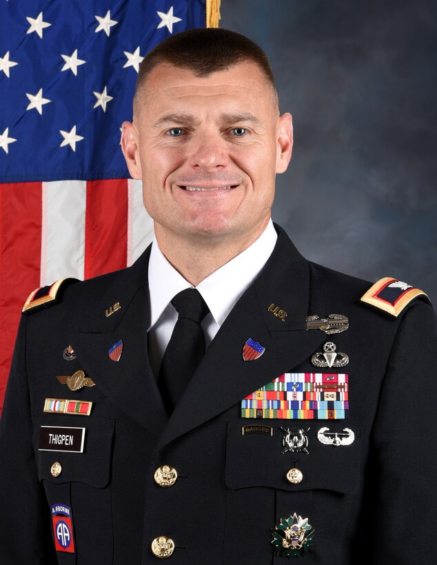 Colonel Chesley D. Thigpen, Jr., is the Commander, 733d Mission Support Group (MSG), Joint Base Langley-Eustis, VA.