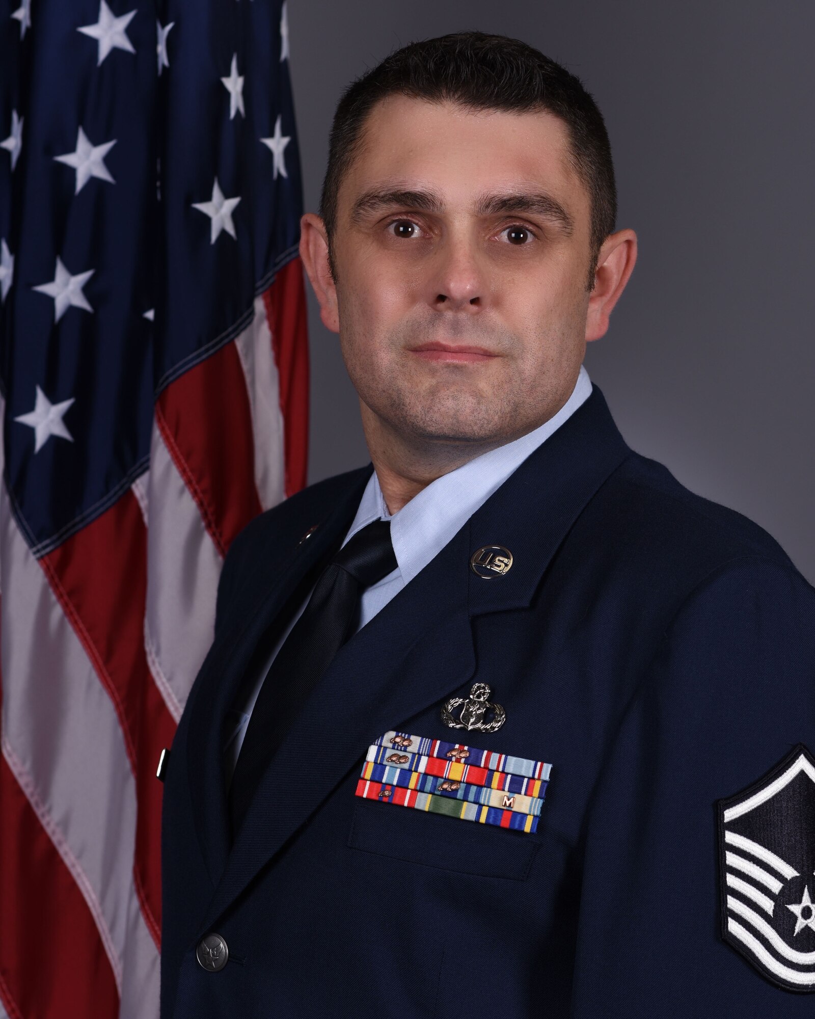 Master Sgt. Joshua Finkelstein, 5th Operational Weather Flight training element chief, was selected as the 403rd Wing’s first quarter award winner in the senior noncommissioned officer category. (U.S. Air Force official photo)