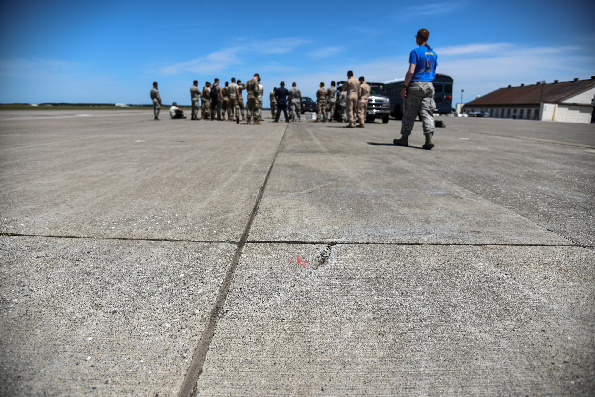 Twenty-four Airmen from nine different squadrons participated in a Multi-Capable Airmen event in support of the Agile Combat Employment concept at Misawa Air Base, Japan, June 12, 2020. The MCAs completed airfield inspections and four expedient spall repairs on the flightline.