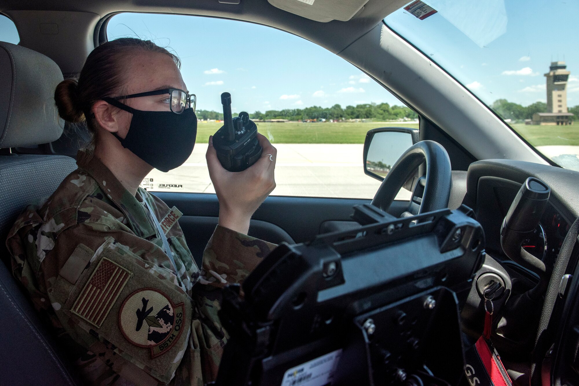 A photo of airfield operations taken for a story.