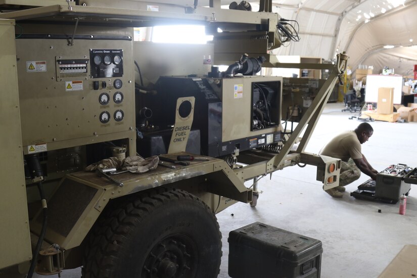 Tools used by mechanics to work on vehicles on June 23, 2020 in Kuwait. Tools like these are used daily to work on and maintain vehicles by mechanics assigned to Task Force Spartan. (U.S. Army photo by Sgt. Andrew Winchell)