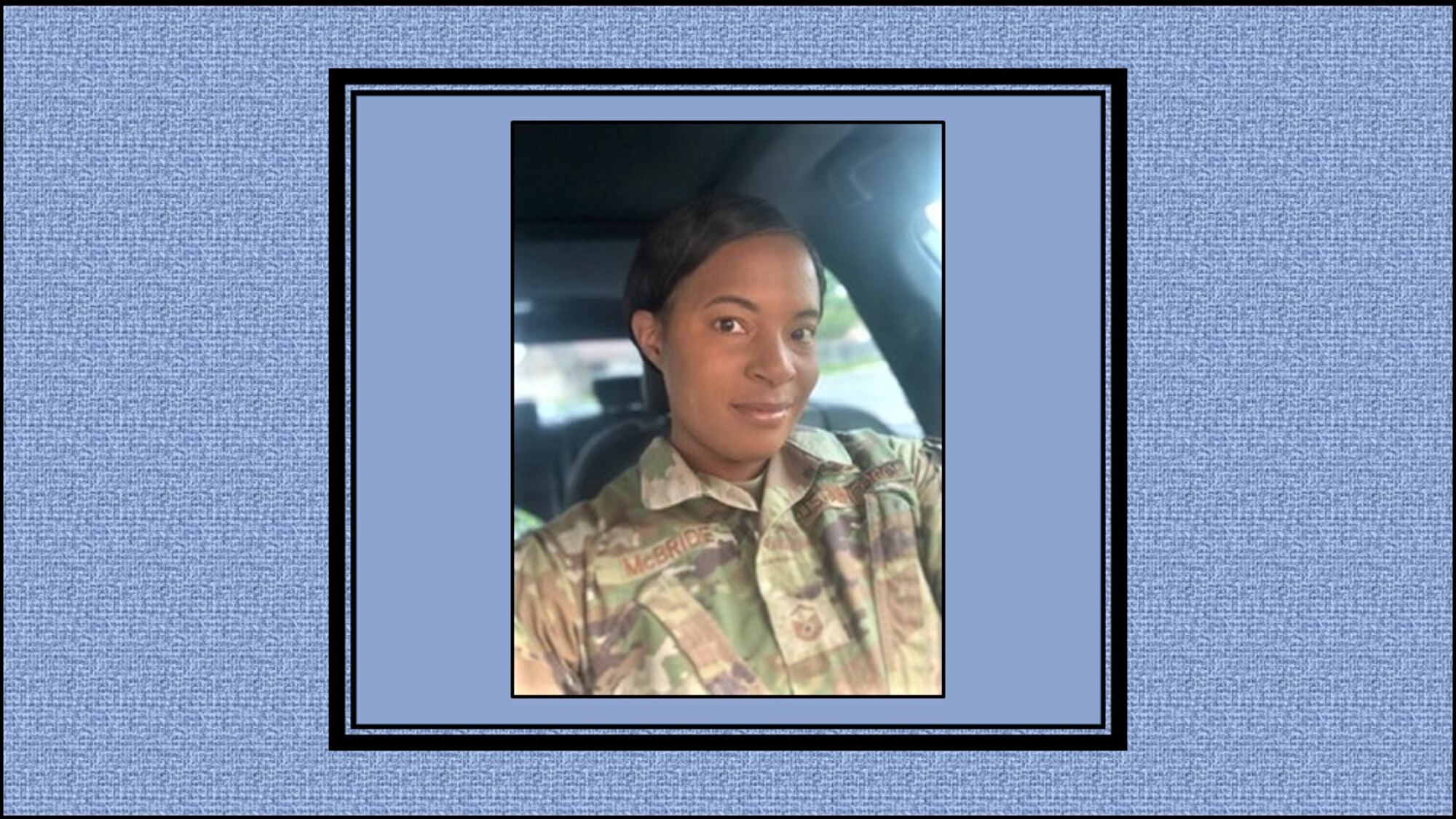 Master Sgt. Tyechia McBride, 340th Flying Training Group Command Section, Personnel Programs section chief, has been named the June 2020 On the Spot Award winner. (U.S. Air Force graphic)