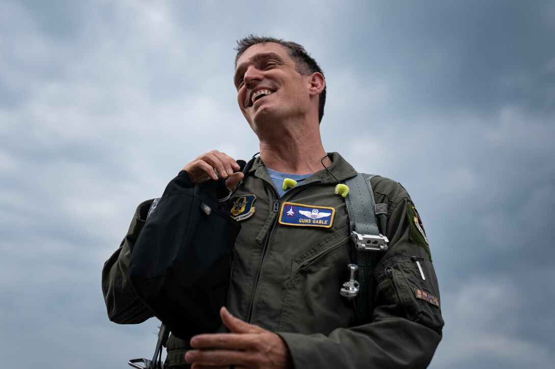 F-15 pilot returns from USAFE-AFAFRICA mission