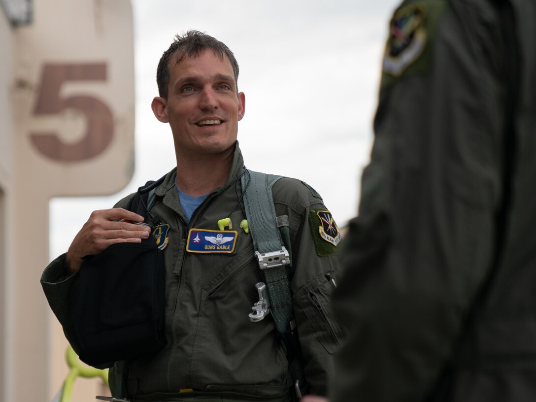 F-15 pilot returns from USAFE-AFAFRICA mission