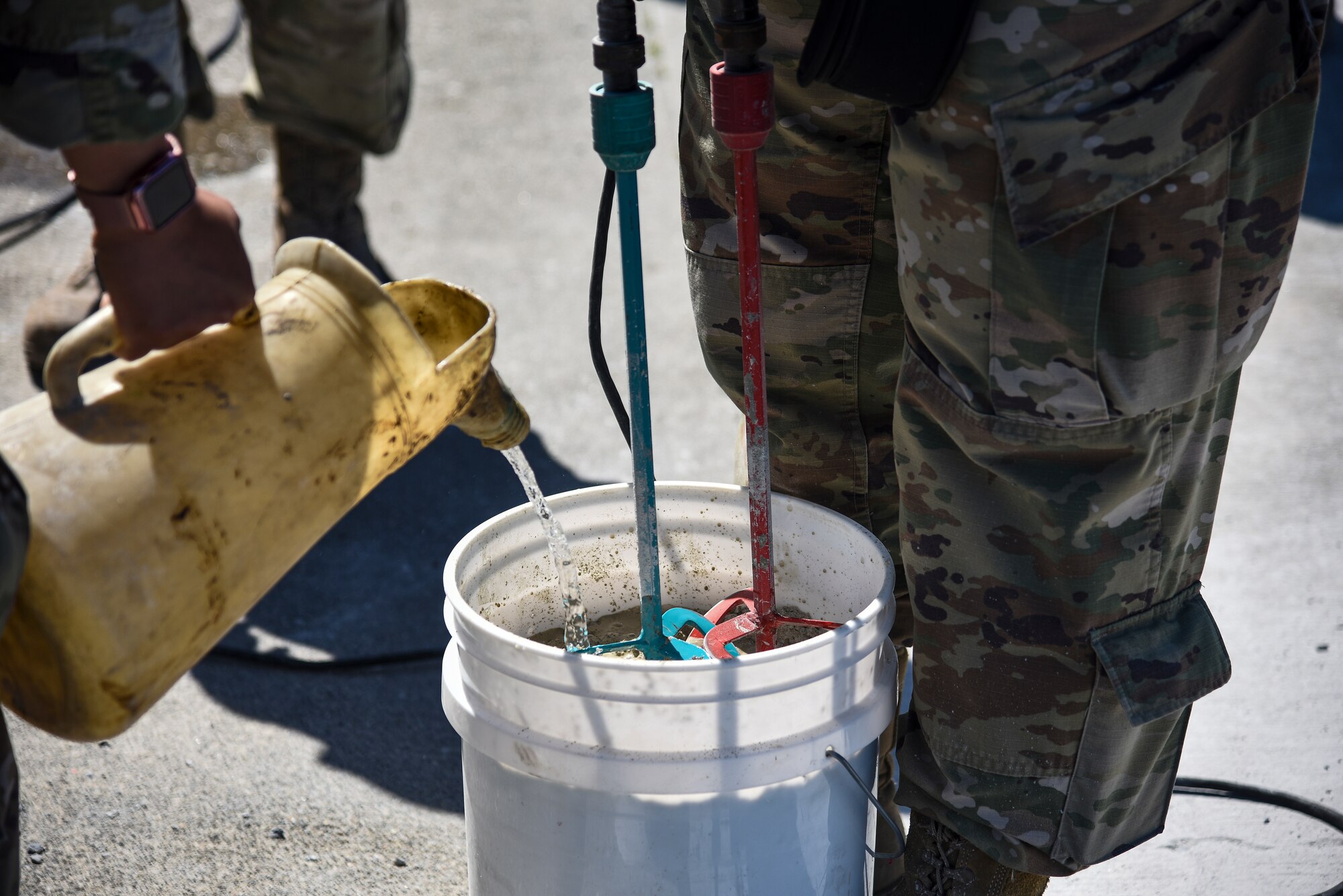 Twenty-four Airmen from nine different squadrons participated in a Multi-Capable Airmen event in support of the Agile Combat Employment concept at Misawa Air Base, Japan, June 12, 2020. The MCAs completed airfield inspections and four expedient spall repairs on the flightline.