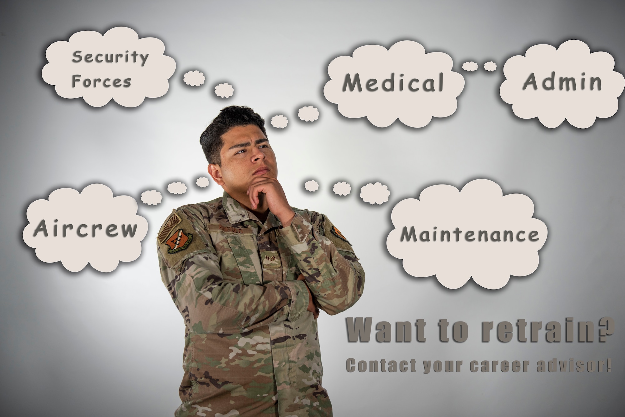 The 39th Air Base Wing's Titan University is preparing to launch its virtual job: a video library designed to give enlisted Airmen as much information as possible about the job they want to retrain into. (U.S. Air Force illustration by Staff Sgt. Joshua Magbanua)