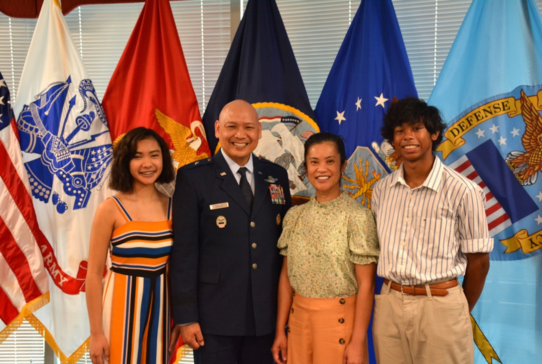 Air Force Brig. Gen. Jimmy Canlas and three members of his family