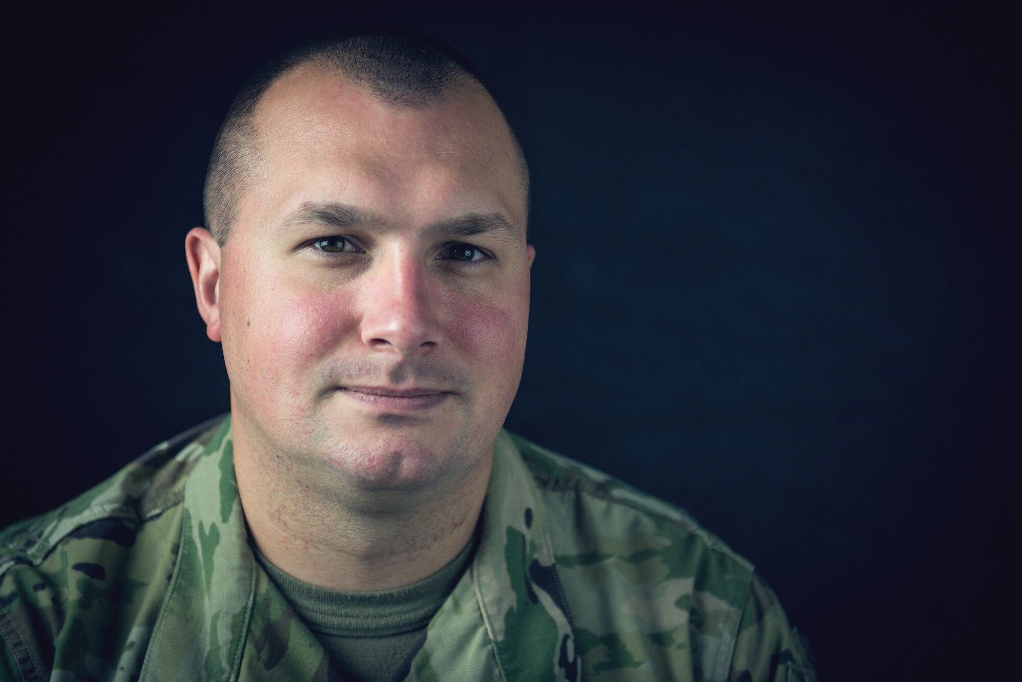 U.S. Air Force Tech. Sgt. John Heinsey poses for a photo.