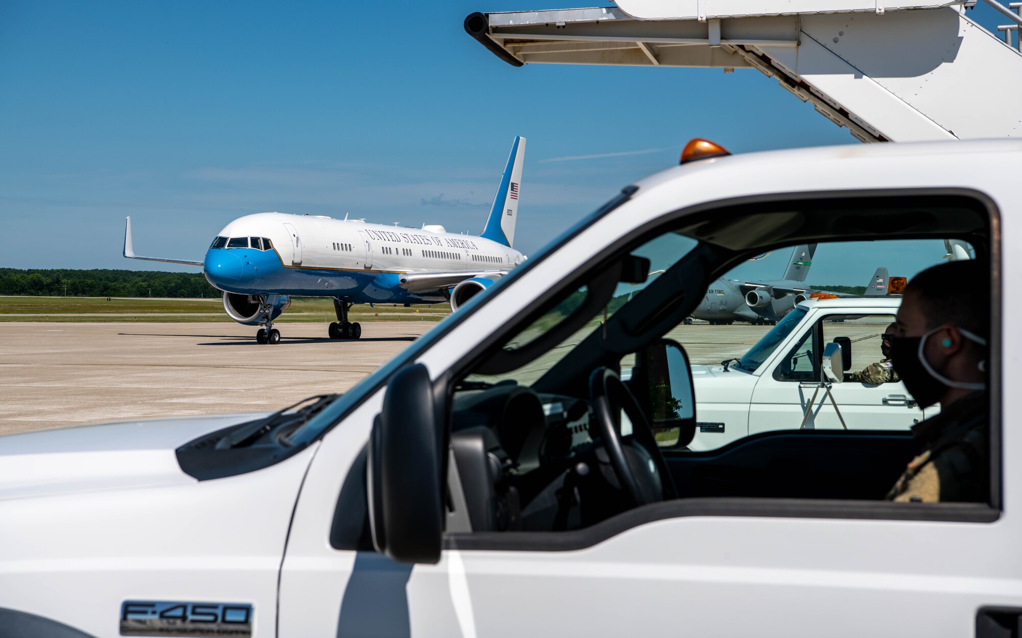 U.S. Vice President Mike Pence landed at YARS before attending a local event June 25, 2020.