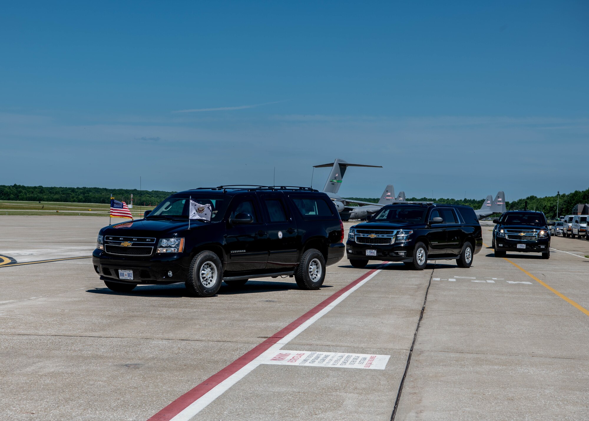 U.S. Vice President Mike Pence landed at YARS before attending a local event June 25, 2020.