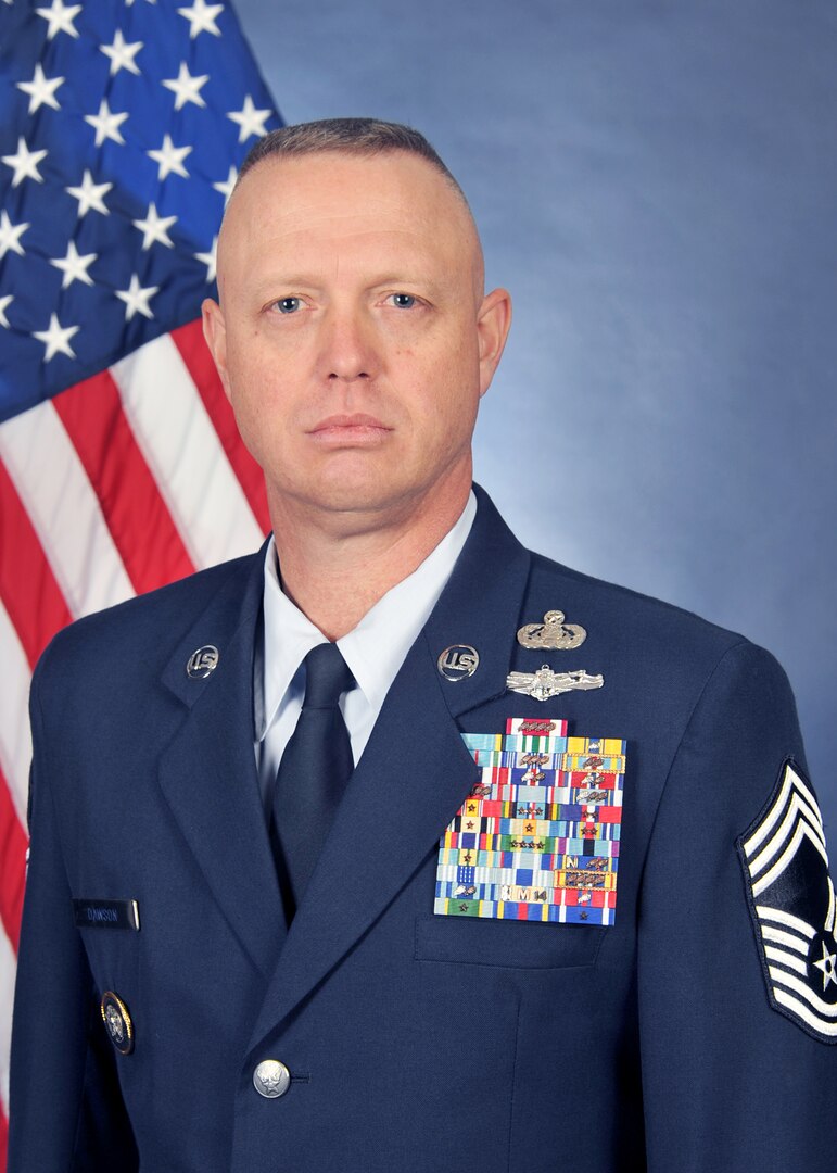 Throughout his time at U.S. Strategic Command, U.S. Air Force Chief Master Sgt. Richard Dawson, Human Capital Superintendent and Air Reserve component senior enlisted leader, challenged the enlisted who fall under him to participate in Joint Professional Military Education. At USSTRATCOM, Dawson is directly responsible for more than 500 enlisted Soldiers, Sailors, Marines, Airmen.